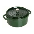 Staub 28cm/6.7L Cast Iron Round Cocotte Pot w/Lid Induction Cookware Basil Green