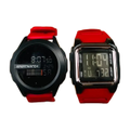 Anyco Watch Buy 1 Get 1 Red Electronic LED Waterproof with Rubber Strap