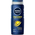 NIVEA MEN Power Fresh 3 in 1 Shower Gel and Body Wash (500ml), Multi-Use Shower Gel for Body, Face and Hair with Invigorating Citrus Infusion, Shower Gel and Body Wash with 24Hr Fresh Effect