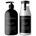 Luxury Bath Co. Body Lotion and Bath Salt Bundle Polynesian Ritual 2 Pack
