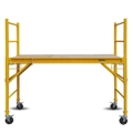 Baumr-AG Adjustable Mobile Scaffolding, 450kg Capacity, with Trapdoor Hatch