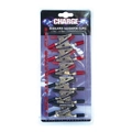 Charge Insulated Alligator Clips 6 x Pos 6 x Neg 50mm Long