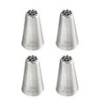 4x Mondo Stainless Steel #234 Grass/Hairs/Fur Piping Tip Icing Cake Nozzle SLV
