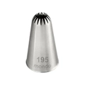 Mondo Stainless Steel #195 Large Drop Flower Piping Tip Icing Cake Nozzle Sivler