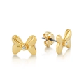 Disney Couture Kingdom - Minnie Mouse - Crystal Bow Stud Earrings Yellow Gold
