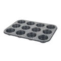 Salter Silver Megastone 12 Cup Muffin Food Cooking/Baking Pan/Tin Carbon Steel