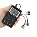 Ozoffer Portable FM/AM Mini Radio Pocket Receiver Digital LCD Stereo Earphone Set USB