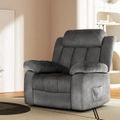 Artiss Recliner Chair Electric Massage Heated Chair Grey
