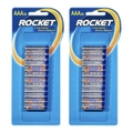 2x 24pc Rocket AAA 1.5V Multi-Purpose Long Lasting Alkaline Battery/Batteries