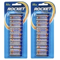 2x 24pc Rocket AA 1.5V Multi-Purpose Long Lasting Alkaline Battery/Batteries