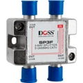 DOSS SP3F 3 Way 'F' Splitter or Combiner DC Pass Through 2.4Ghz High Quality Satellite & Cable