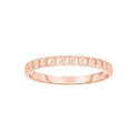14k Rose Gold Twisted Cable Womens Ring, Size 7