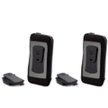 2x Allsop ClickGo Strap Belt Clip w/Case for 5.7in Smartphone iPhone 6/6S/7/8 BK