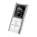 Catzon MP4 Player + 8GB SD Card MP3 Digital Video 1.8" LCD Music Video Media Player FM Radio Music Home-Silver