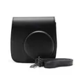 PU Leather Camera Case with Adjustable Strap and Pocketfor Fujifilm Instax Mini 8 Mini 8+ Mini 9 Instant Camera-Black