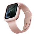 Uniq Lino Hybrid Silicone 44mm Case/Protect Cover for Apple Watch Series 4 Pink