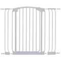 Chelsea Tall White Safety Baby Gate w/ 2 Extensions
