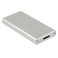 SSD Enclosure mSATA to USB 3.0 Aluminum in Silver