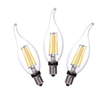 LED E14 Flame Tip Bulb Chandelier Candle Globes - 4w Cool White