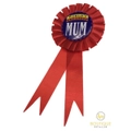 WORLD'S GREATEST MUM Red Ribbon Badge Award MOTHERS DAY Gift Fun Fancy Party