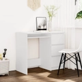 Desk White 90x45x76 cm Engineered Wood vidaXL