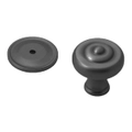 Castella Decade Fluted Knob on Round Rose - Available in Various Finishes