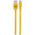 Go Travel High Speed Charge + Sync 2m Micro USB Flat Cable for Phones Yellow