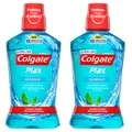 2x Colgate 500ml Plax Peppermint Mouthwash Alcohol Free Mouth Wash Oral Care