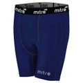 Mitre Neutron Compression Shorts Size SY 5-7y Kids Unisex Sports Tights Navy