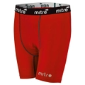 Mitre Neutron Compression Shorts Size MY 8-10y Kids Unisex Sports Tights Scarlet