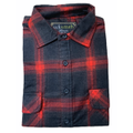 Mens Flannelette Long Sleeve Shirt 100% Cotton Authentic Flannel - Half Placket