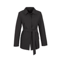 Womens Winter Button Long Trench Coat Jacket Parka Overcoat - Black