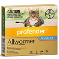 Profender Cat Allwormer Broad Spectrum Control 2.5-5kg - 2 Sizes