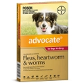 Advocate Large Dog 10-25kg Red Spot On Flea Wormer Treatment - 3 Sizes