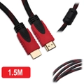 Premium Braided HDMI Cable V1.4 HD 1080p 3D High Speed for Playstation Xbox Nintendo Switch Bluray 1.5M