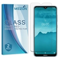 [2 Pack] Nokia 6.2 Tempered Glass Crystal Clear Premium 9H HD Screen Protector by MEZON – Case Friendly, Shock Absorption (Nokia 6.2, 9H)