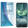 [2 Pack] Nokia 7.2 Tempered Glass Crystal Clear Premium 9H HD Screen Protector by MEZON – Case Friendly, Shock Absorption (Nokia 7.2, 9H)