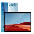 [3 Pack] Microsoft Surface Pro X (13") Ultra Clear Film Screen Protector by MEZON – Case and Surface Pen Friendly, Shock Absorption