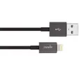 Moshi Home/Car USB-A to Lightning MFI-Certified Charging 1M Cable For iPhone BLK