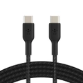 Belkin 1M Braided USB-C to USB-C Data/Charging Cable for Smartphones Black