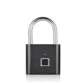 Fingerprint Lock Security Keyless Smart Padlock Usb Rechargeable Digital Quick Unlock Black