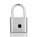 Fingerprint Lock Security Keyless Smart Padlock Usb Rechargeable Digital Quick Unlock Silver