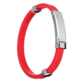 Anti Static Titanium Ionic Magnetic Wristband Silicone Bracelet Balance Band Black/Red Red