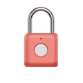 Usb Rechargeable Smart Fingerprint Padlock Door Lock Waterproof Keyless Anti Theft Travel Luggage Drawer Safety Red