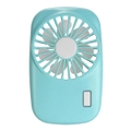 Mini Fan Handheld Air Cooling Cooler Lithium Battery Usb Rechargable Blue