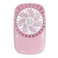 Mini Fan Handheld Air Cooling Cooler Lithium Battery Usb Rechargable Pink