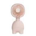 Pet Fan Rechargeable Handheld Mute Cooling Fan Light-Pink Colour