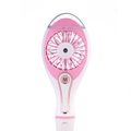 Rechargeable Spray Humidifier Portable Air Condition Cool Fan For Home Comfort Pink
