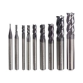 1 SET 1-10mm End Mill Cutter Tungsten Carbide Milling Cutter CNC Tool