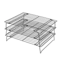 Bakeey Stainless Steel Three-layer Folding Baking Cooling Rack Biscuit Rack Drying Net Baking Appliance